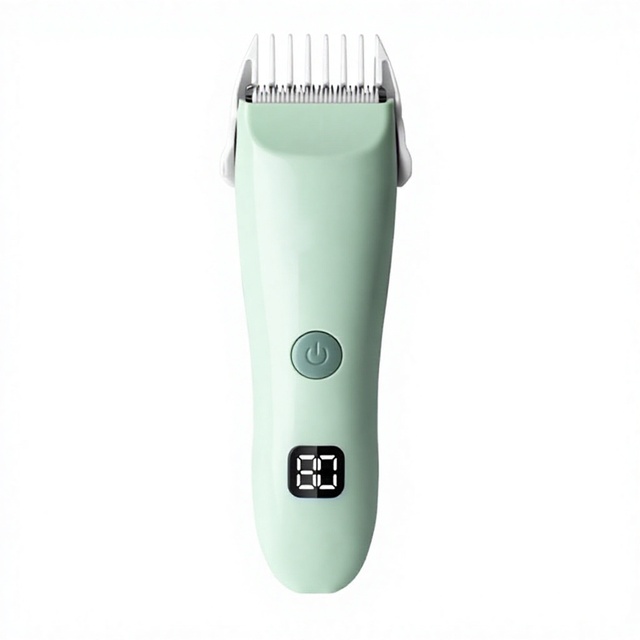 Baby Children's Hair Clipper & Trimmer Digital Display Silent Rechargeable Waterproof Household Electric Shaver Model YF-1 3.7W