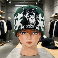 Gorro de Punto con Diseño de Camuflaje Personalizado, Cierre a Presión, 100% Acrílico, Unisex, para Deportes al Aire Libre y Uso Casual
