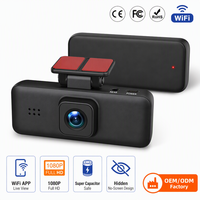 Caméra embarquée Wi-Fi 1080P Full HD avec capteur G, vidéo en temps réel, super condensateur et grand angle