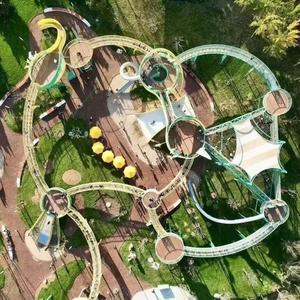 NetsTribeによる子供向けアドベンチャープロジェクトのための屋外ロープネットプレイグラウンドとフルパークデザインカスタム拡張機器付き - Product Image 2