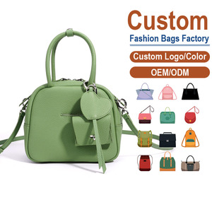 Genuine Leather Crossbody Bag – <b>Pebbled</b> Fine-Grain Texture + Leather Heart Charm + Detachable Coin Purse | Customizable - Product Image 1