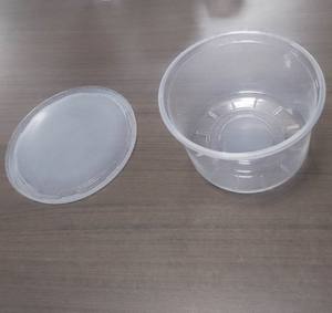 Plástico redondo negro PP 9 OZ Microondas Sopa caliente Salsa Tazón de embalaje con tapa 250ml Contenedor de alimentos desechable - Product Image 5