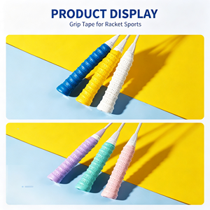 เทปพันด้ามจับ PU สีน้ำเงิน ป้องกันการลื่น ดูดซับเหงื่อ สำหรับด้ามจับไม้แบดมินตัน - Product Image 3