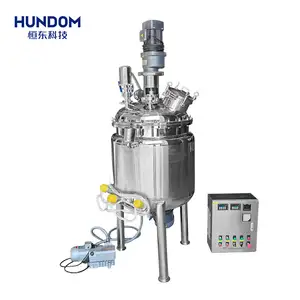 200l Stainless Steel 304 And 316l Vacuum Mixer And Homogenizer Tank For Cosmetic Cream Lotion Gel Toothpastes Making Machine