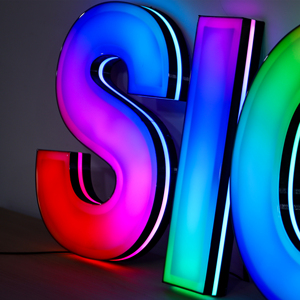 Ngoài trời tùy biến Logo <span class=keywords><strong>Led</strong></span> thư ánh sáng 3D quảng cáo dấu hiệu RBG tùy chỉnh dẫn đăng ký - Product Image 5