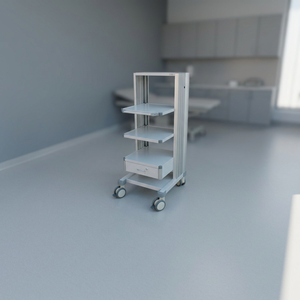 Chariot d'endoscopie de haut niveau CLEBER ETA1030 pour usage hospitalier avec garantie d'un an et assistance technique en ligne - Product Image 3