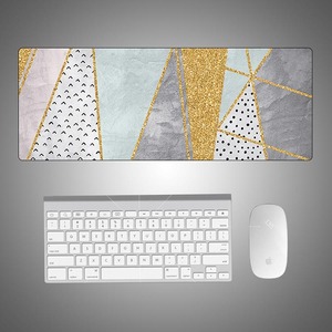 <span class=keywords><strong>2025</strong></span> nóng bán nhà máy OEM Tùy chỉnh cao su tự nhiên hình học chuột gamer Pad bàn phím Bàn mềm vải chuột Pad - Product Image 3