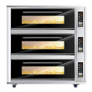 Machine de cuisson professionnelle, four électrique à <span class=keywords><strong>gaz</strong></span>, 2 plateaux, 4 plateaux, équipement de boulangerie, four, pour pain, gâteaux - Product Image 4