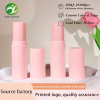 Stick cosmétique personnalisé haute brillance couleur V-Shape pour le visage et le nez, avec capuchon à clapet et surface UV pour outils de maquillage