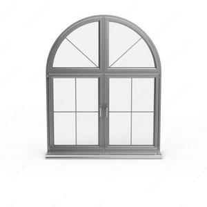 Ventana de aluminio con diseño francés, ventana de medio círculo abierta con parrilla para Iglesia - Product Image 3