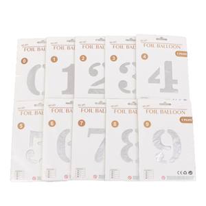 Globos de Papel <span class=keywords><strong>con</strong></span> Número del 0 al 9 de 40 Pulgadas <span class=keywords><strong>con</strong></span> Lámina de Aluminio - Venta al por Mayor Tamaño Extra Grande - Product Image 5