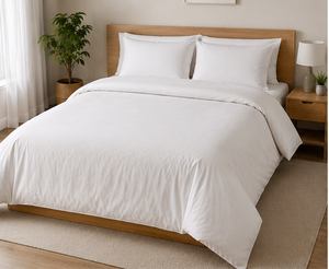 Housse de couette d'hôtel en coton 100% teint uni de haute qualité, ensemble de literie de luxe doux et personnalisé, vente en gros pour hôpitaux et centres de villégiature - Product Image 3