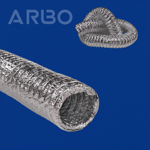 4 inch 10 feet công nghiệp phù hợp hệ thống HVAC ống thông gió không cách nhiệt đôi tường Nhôm <span class=keywords><strong>Composite</strong></span> Ống linh hoạt - Product Image 1