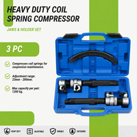 Kit de 3 compresseurs de ressorts hélicoïdaux robustes 1200 kg pour suspension avec support de sécurité
