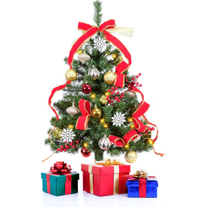 Christmas 2025 Table Xmas Decor Luxury Mini Spruce Artificial Christmas <b>Tree</b> 45cm/60cm/120cm/150cm/180cm Solvent Resistant LED - Product Image 1