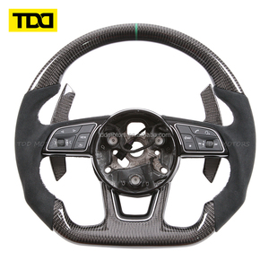 Volante de Fibra de Carbono Real TDD Compatible con Audi A3 S3 A4 S4 A5 S5 A6 S6 A7 S7 A8 Q3 Q5 Q7 - Product Image 5