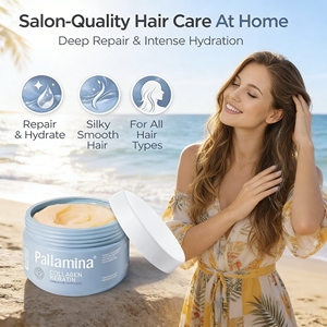 <span class=keywords><strong>Mascarilla</strong></span> Capilar Profesional de Colágeno y Queratina Pallamina OEM para <span class=keywords><strong>el</strong></span> Cuidado del Cabello, Suavizante y Nutritiva, Tratamiento para Cabello Seco y Dañado - Product Image 2