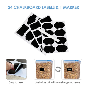 Haixing 6 cái 9 cái 12 cái 1.6L kín thực phẩm lưu trữ container <span class=keywords><strong>Set</strong></span> cho nhà bếp đựng thức ăn PP lưu trữ hộp ngũ cốc bột mì mì đậu - Product Image 4