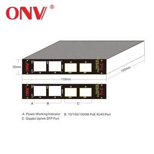 Bộ Chuyển Đổi Ethernet PoE Công Nghiệp 4 Cổng 10 100 1000M Gigabit Cho Camera Ip - Product Image 5