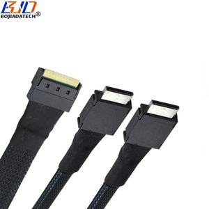 Slimline PCI-E 4.0 SFF-8654 8i zu Dual 2 Oculink SFF-8611 4i Port Splitter Adapter Datenverlängerungskabel 50CM 100CM auf Lager - Product Image 4