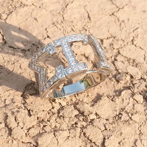 Anello Sigma Gamma Rho, Organizzazione Sorority/Fraternity, <span class=keywords><strong>Argento</strong></span> <span class=keywords><strong>Sterling</strong></span>, Anello di Fidanzamento con Zirconia Cubica, <span class=keywords><strong>Anelli</strong></span> da Dito per Sorority GRECA - Product Image 2