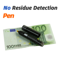 Stylo détecteur de faux billets multi-devises en plastique DC-1379BP-1, portable, détection UV, applicable aux devises USD/EURO, argent sécurisé