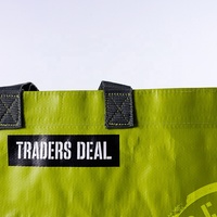 Sac de courses réutilisable personnalisé fabriqué en Chine, sac tissé en PP recyclé laminé BOPP avec logo imprimé
