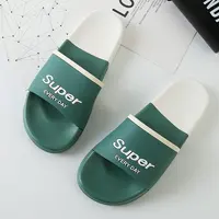 3D Screen Print Slipper for Men, PU Slide Sandals