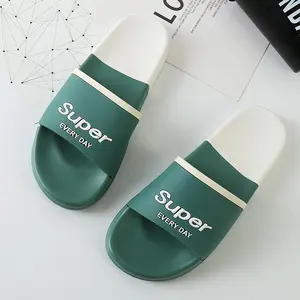 Vente en gros pas cher design personnalisé 3d sérigraphie pantoufle avec logo personnalisé homme pu slide sandales vierges à sublimation