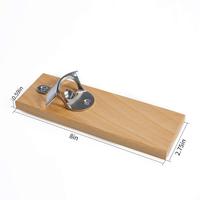 Ouvre-bouteille mural en bois de hêtre avec bouchon magnétique Collection Ouvre-bière en bois pour réfrigérateur