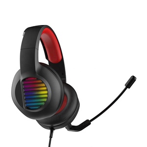 Casque de jeu filaire supra-auriculaire à succès avec haut-parleur dynamique, éclairage RGB, microphone à réduction de bruit active X50A, conception exclusive - Product Image 4