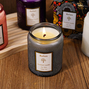 Difusor de té verificado, 12,3 Oz en tarro cubierto, aceite aromático, puerta de boda naranja, regalos de vidrio Natural, velas perfumadas para hacer velas - Product Image 2