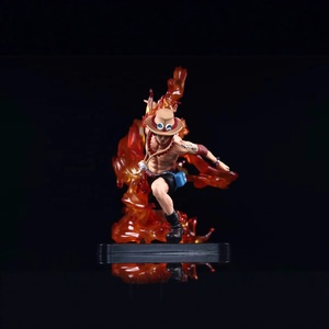 One Pieced GK <span class=keywords><strong>Drift</strong></span> Flame Ace Base noire Statue Scène Modèle Ornements Boxed <span class=keywords><strong>Anime</strong></span> Figures - Product Image 3