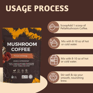 TK Offres Spéciales tout-en-un poudre de café instantané naturel Reishi Lion's Mane Shiitake extrait de champignon riche en protéines - Product Image 4