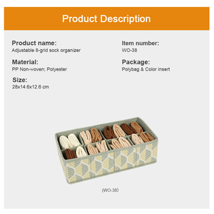Drawer Organizer Collapsible Closet Drawer Dividers Foldable <strong>Storage</strong> <strong>Box</strong> for Bras, Underwear, Socks, Neck <strong>Ties</strong>, Scarves - Product Image 4