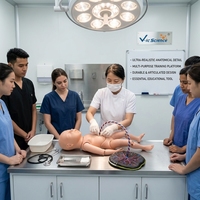 Modelo Anatómico de Recién Nacido a Termosinal Completo para Entrenamiento de Habilidades de Enfermería Médica, Ayuda Didáctica, CE/ISO/ROHS/CNAS
