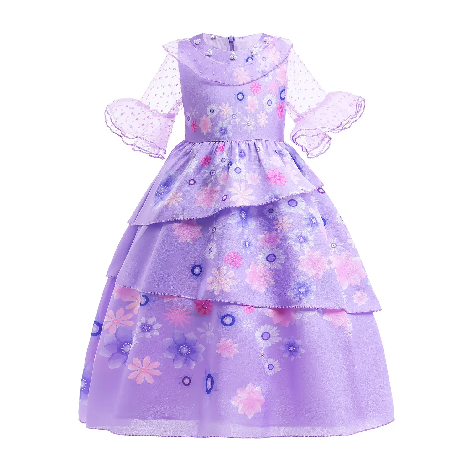 2022 Encanto Explosive Cosplay Children's Dress Girls Fly Sleeve Dress Children Princess Dress