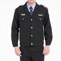 RPET Materiales Nueva manga larga Ropa de trabajo de invierno Propiedad Guardia escolar Uniforme de seguridad