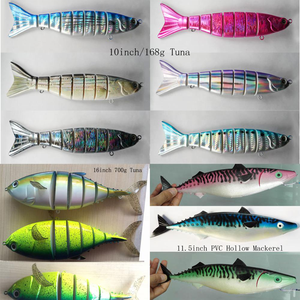 1kg cá nước mặn siêu lớn cơ thể cứng phân đoạn swimbait cá ngừ trolling Mồi câu cá không sơn lure khoảng trống - Product Image 4