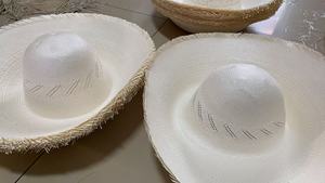 ND386 Cuerpos de sombrero de papel Toyo esmaltado japonés y Shantung 5BU, Cuerpos de sombrero Shantung encerados, Sombrero de vaquero de paja - Product Image 3