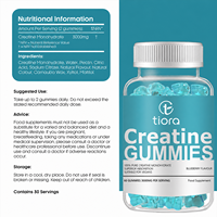 Tiora Chine : Gummies de créatine 3000mg pour la croissance musculaire, supplément énergétique sportif pré-entraînement, directement de l'usine, personnalisables