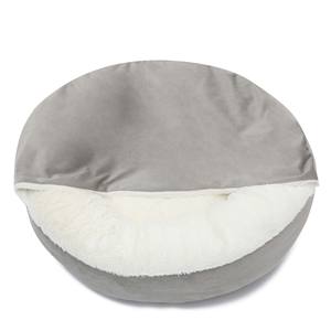 Cama ortopédica de lujo para perro y gato, manta con capucha para calor y seguridad, lavable a máquina, resistente al agua/suciedad - Product Image 4