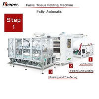 Machine à mouchoirs entièrement automatique avec PLC et moteur Distributeur de serviettes humides Capacité de production de 200 pièces/min 380V