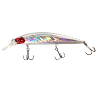 Leurre de pêche coulant LUTAC Factory Heavy Minnow 90MM 28G avec hameçon tranchant, acceptant la personnalisation OEM pour la pêche en haute mer et en rive.