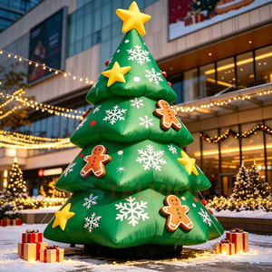 Árbol de Navidad inflable personalizado, árbol de Navidad para fiestas festivas, regalos y decoraciones para exteriores e interiores - Product Image 1