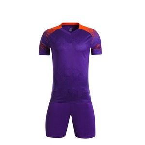 Nouveau Maillot de Football Sportif d'Été Respirant pour Hommes, Col en V, 100% Polyester Satiné, Imprimé, Style Thaïlandais, pour Adultes et Enfants - Product Image 1