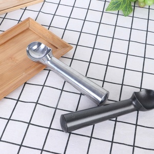 Cuillère à café en alliage d'aluminium antiadhésive et anti-gel, multi-tailles, monobloc, mini cuillère à glace ronde pour usage domestique - Product Image 6