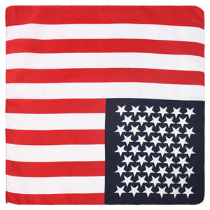 Дешевые квадратные полиэфирные банданы в стиле хип-хоп, индивидуальный тюрбан, шарф, американский союз Джек, 54 Х54 см, квадратный флаг страны, банданы - Product Image 1