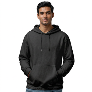 Sudadera con Capucha Extra Grande de Algodón Grueso para Hombre, Sudadera de Moda Urbana, Impresión de Logotipo Personalizado, Fabricante OEM de Invierno - Product Image 1