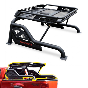 <span class=keywords><strong>Barre</strong></span> <span class=keywords><strong>de</strong></span> protection universelle en acier HM avec panier porte-bagages pour Ranger, Hilux Revo Rocco Vigo, Dmax 4x4 - Accessoires auto - Product Image 1